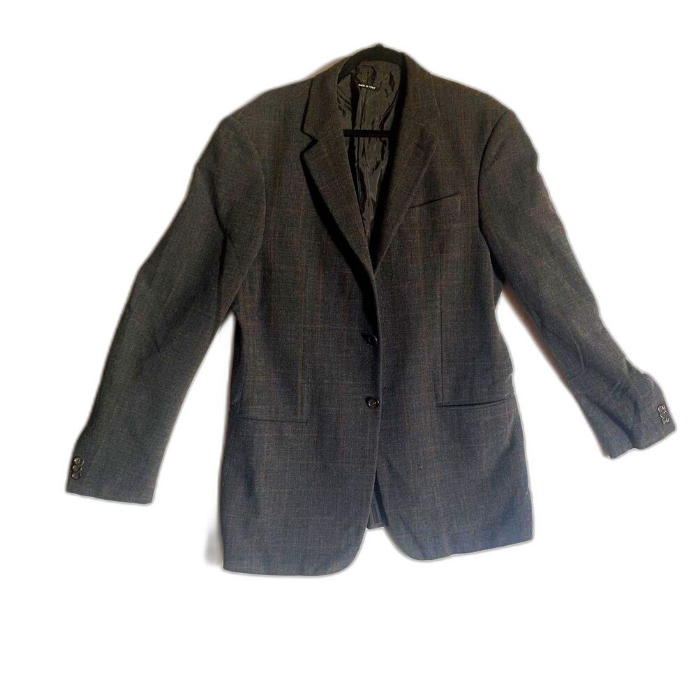 Giorgio Armani Gray Wool Blend Blazer Jacket - Sz 40 (M)